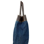 Chanel Denim CC Leather Lined Tote Bag 2001