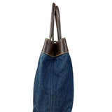 Chanel Denim CC Leather Lined Tote Bag 2001