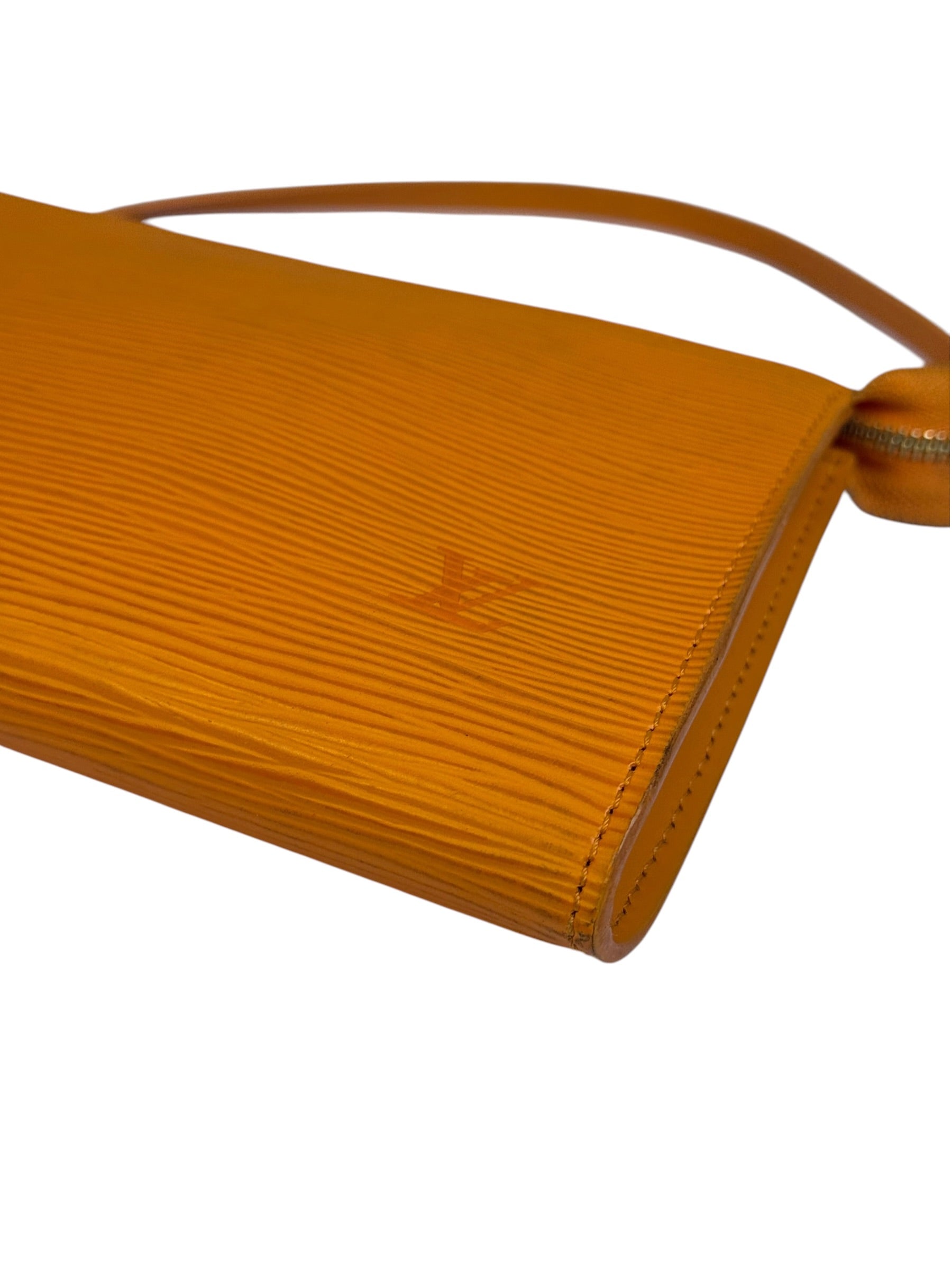 Louis Vuitton Orange Epi Leather Pochette