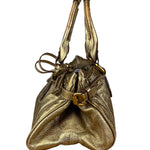Chloé Vintage Gold Metallic Paddington Bag