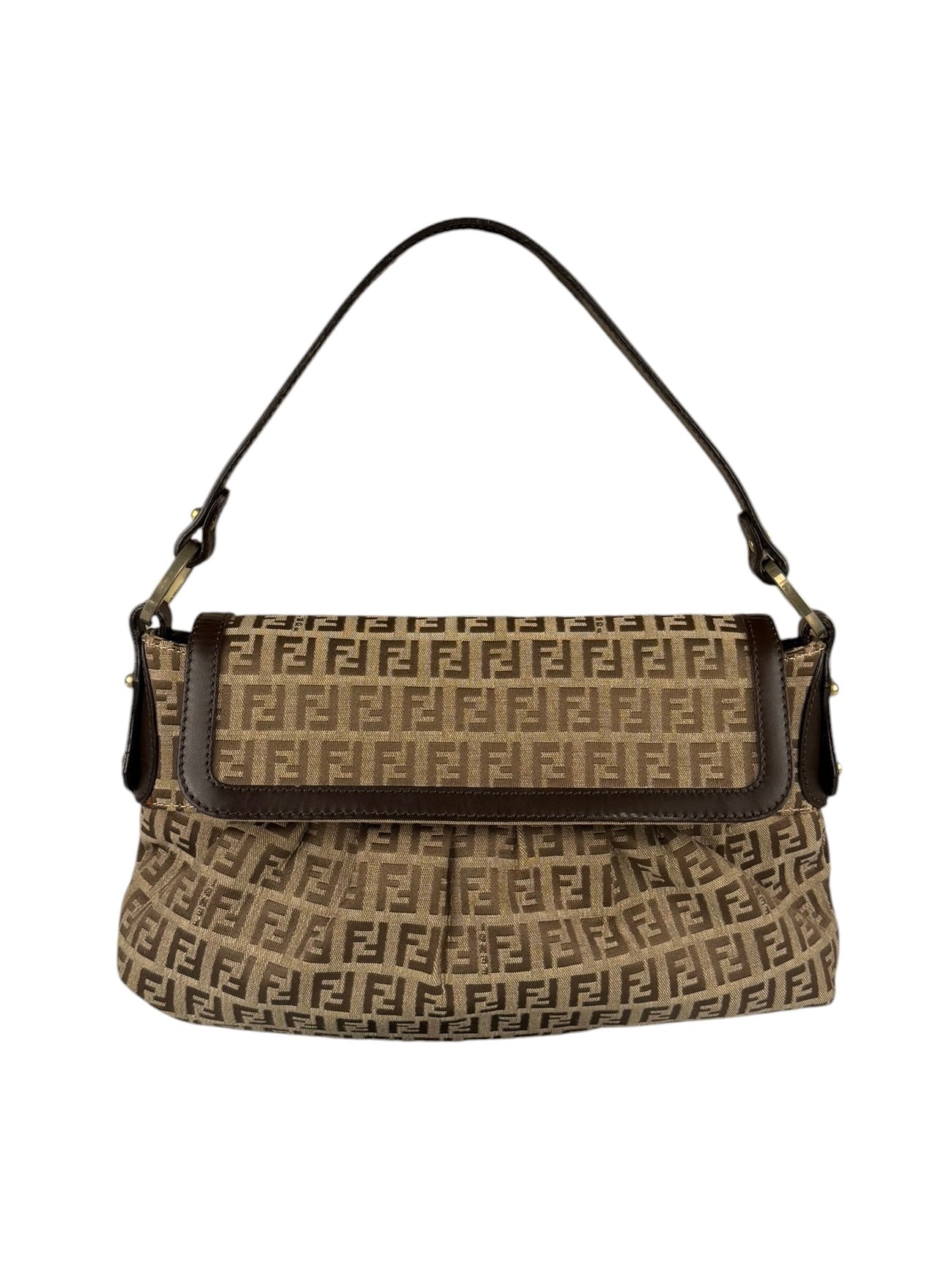 Fendi Zucca Chef Flap Shoulder Bag