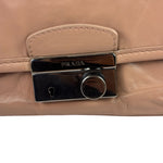 Prada Blush Pink Vitello Shiny Leather Flap Bag