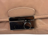 Prada Blush Pink Vitello Shiny Leather Flap Bag