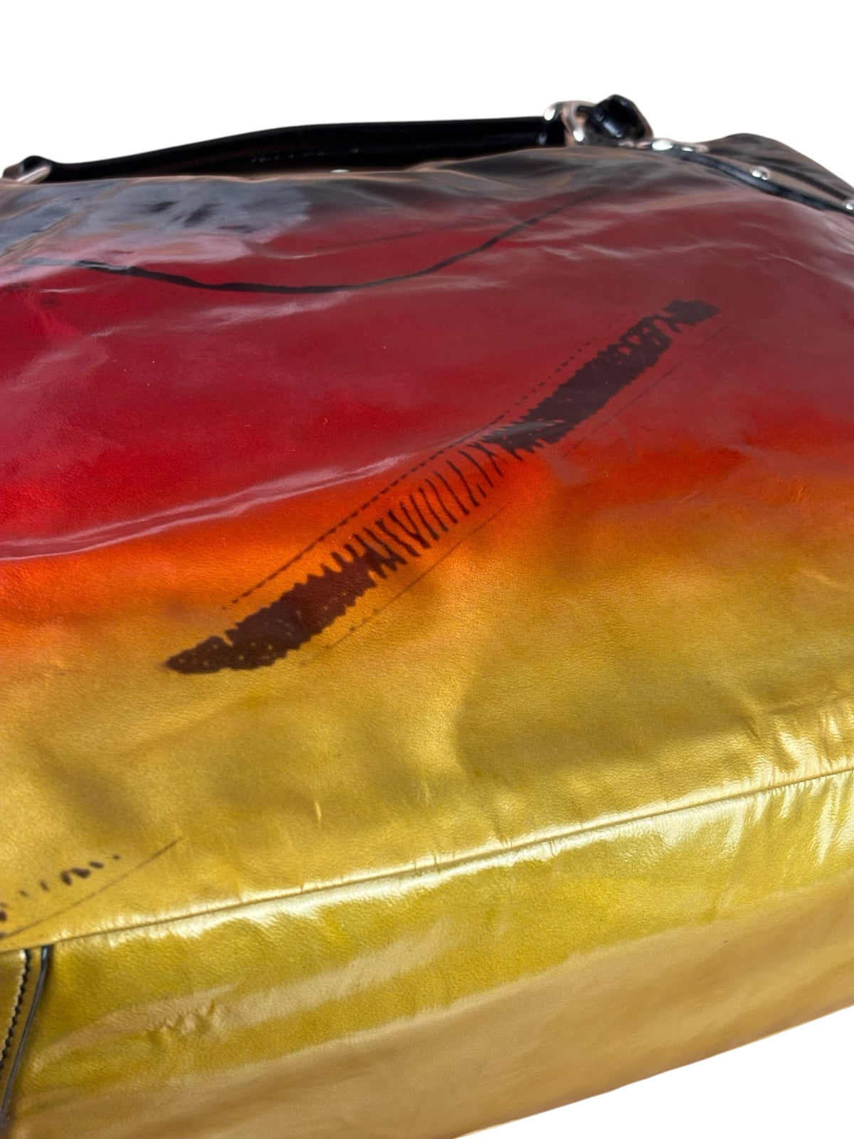 Prada Colorblock Patent Leather Vernice Sfumato Ombrè Handbag