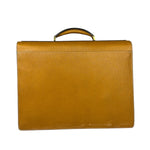 Salvatote Ferragamo Brown Leather Flap Briefcase