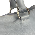 Prada Light Blue Vitello Daino Leather Tote