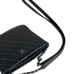 Chanel Black Quilted Leather Uniform Chain Crossbody 2018