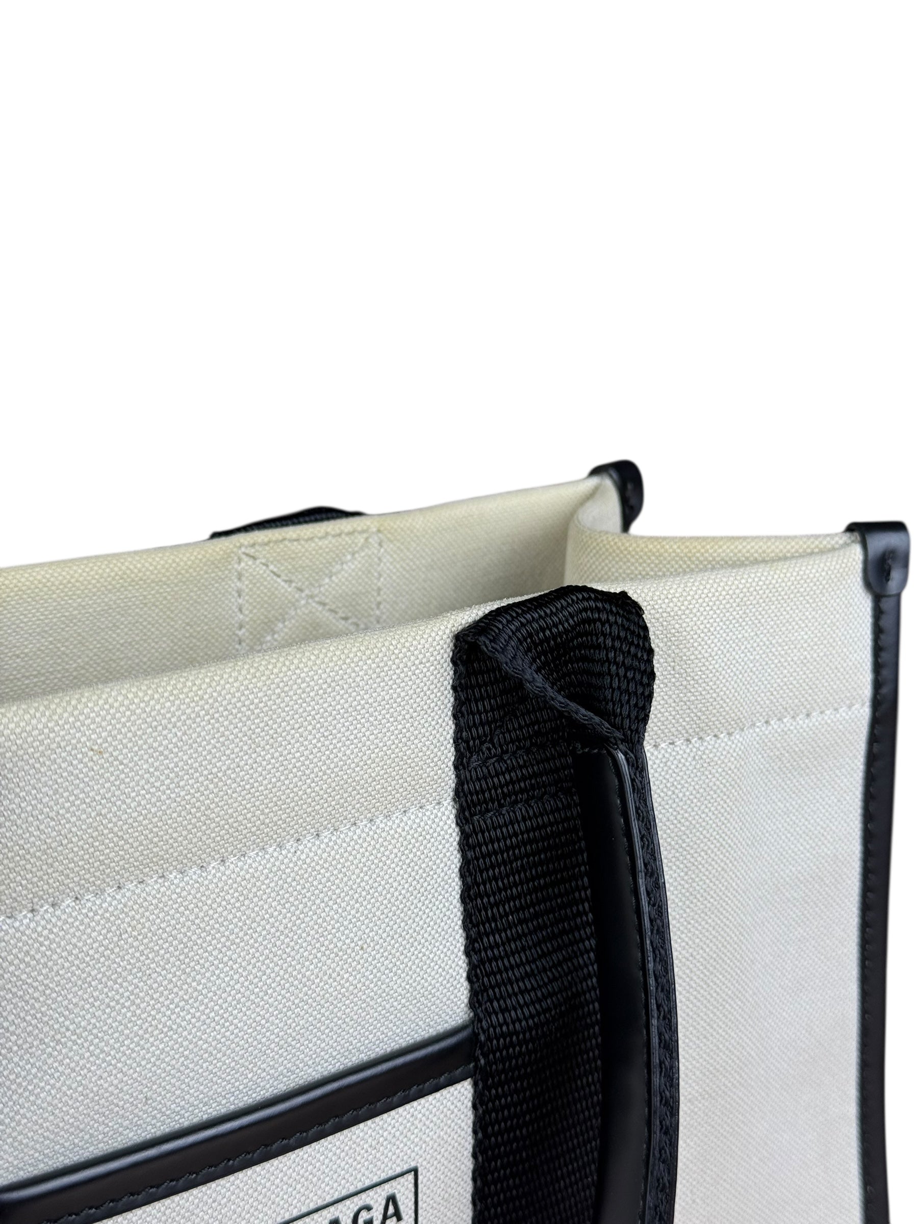 Balenciaga Canvas Black Cabas S Tote Bag