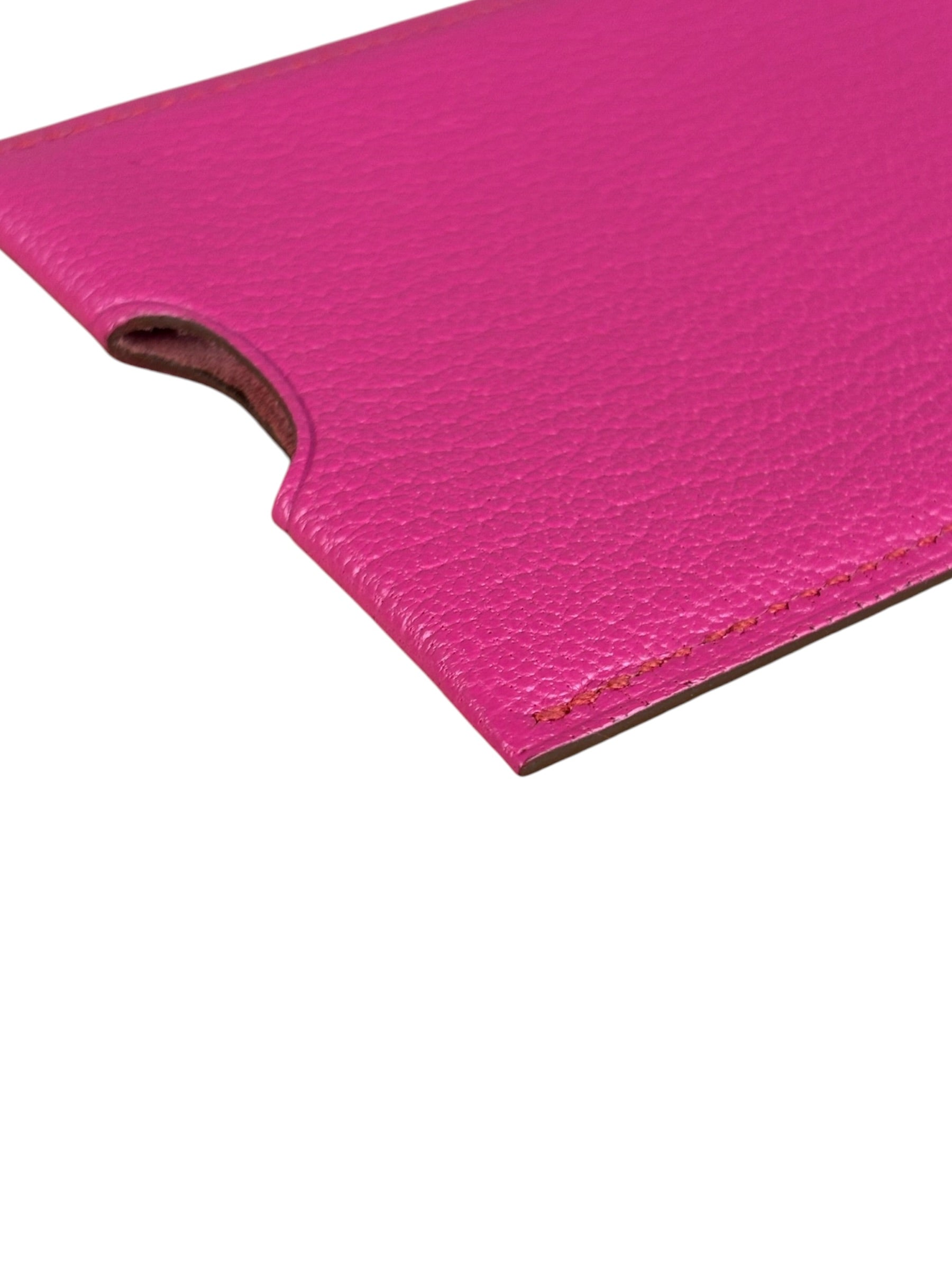Hermes Pink Leather Card Holder