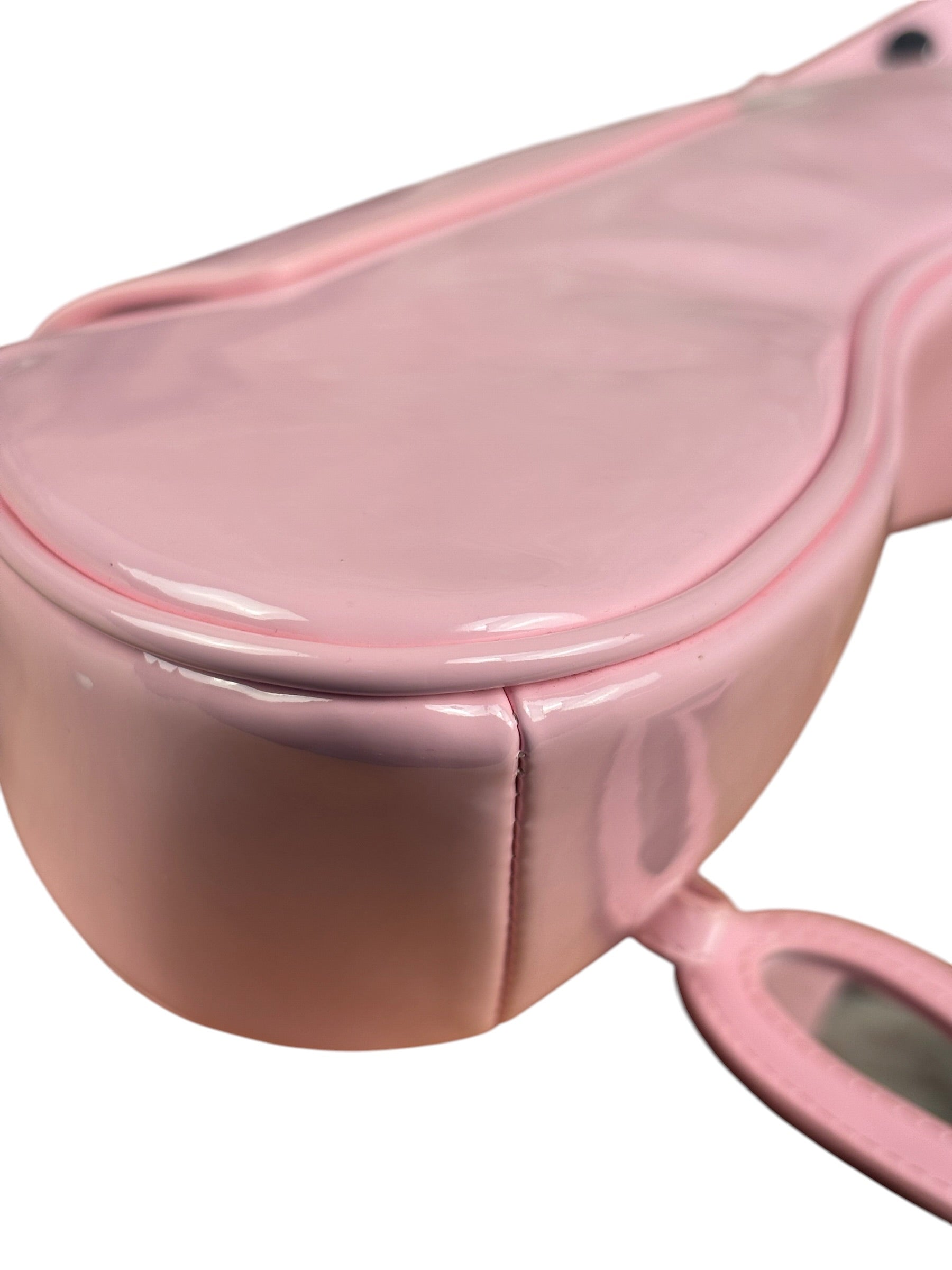 Diesel Pink Patent Leather Play Shoulder Bag