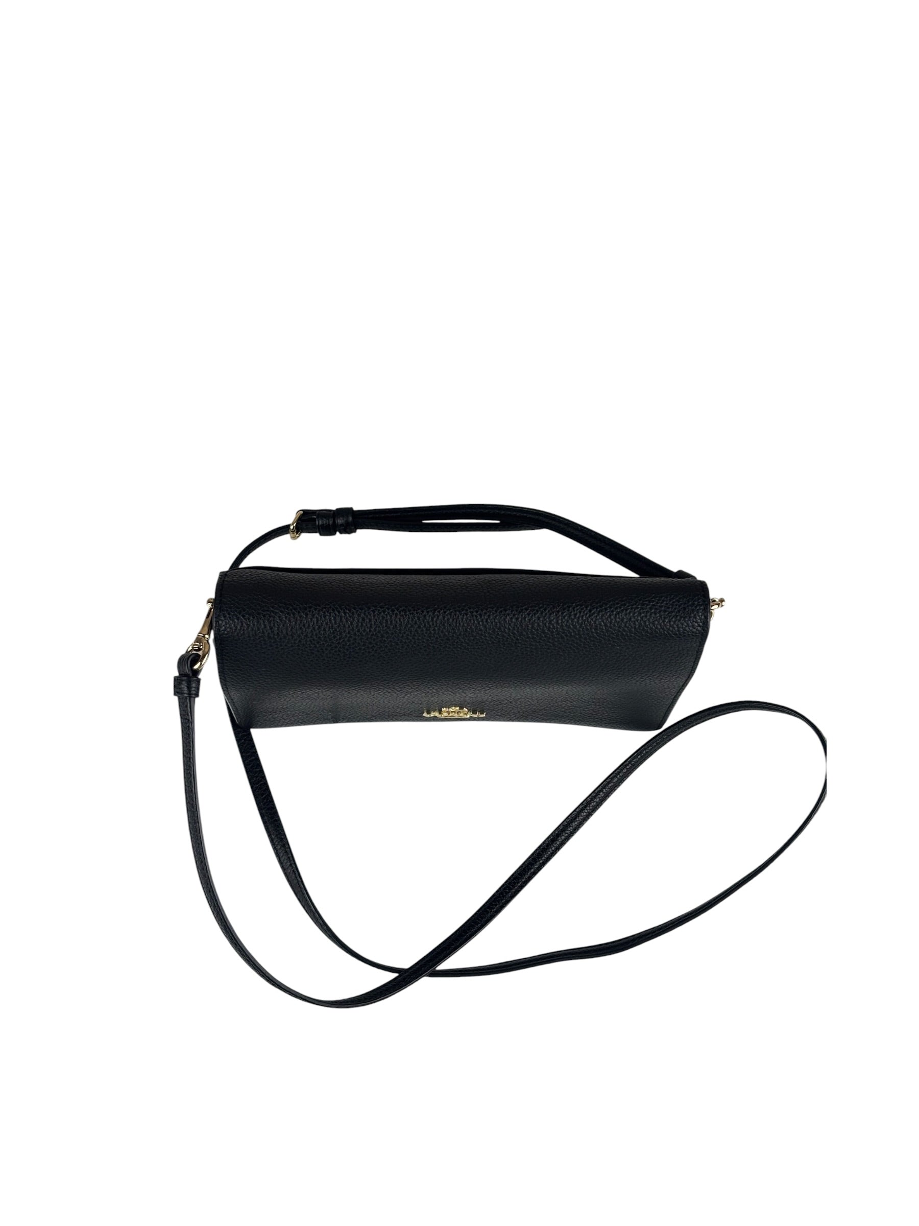 Coach Black Leather Wallet Crossbody Bag