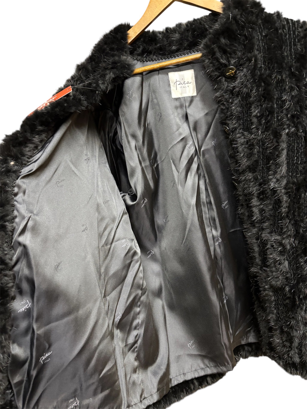 Vintage Pita Black Mink/Persian Lamb Fur Coat