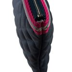 Chanel Navy Quilted Fluo Boy Medium O-Case Clutch