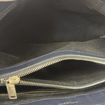 Yves Saint Laurent Navy Blue LouLou Medium Shoulder Bag