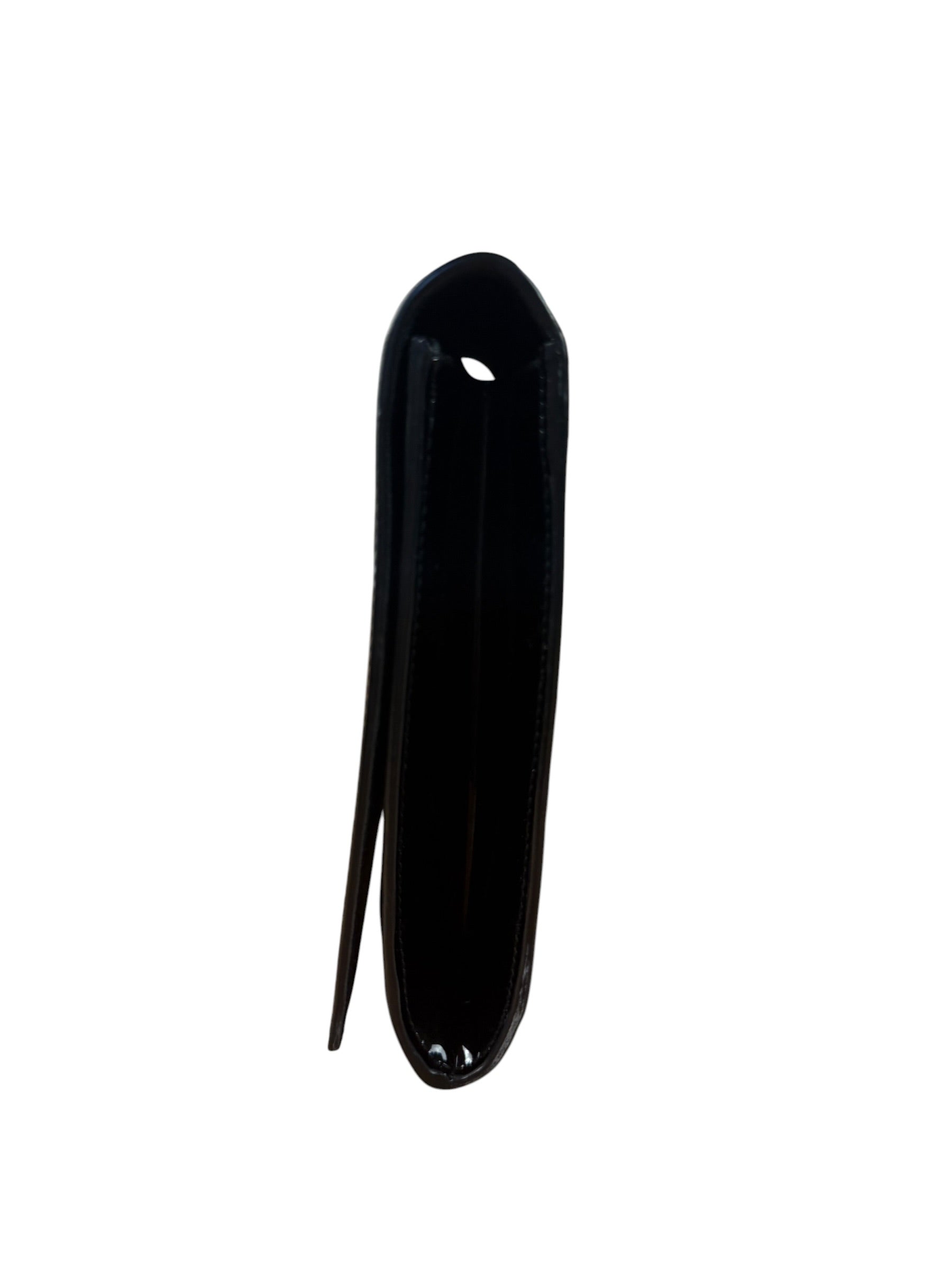 Yves Saint Laurent Black Patent Leather Belle De Jour Clutch
