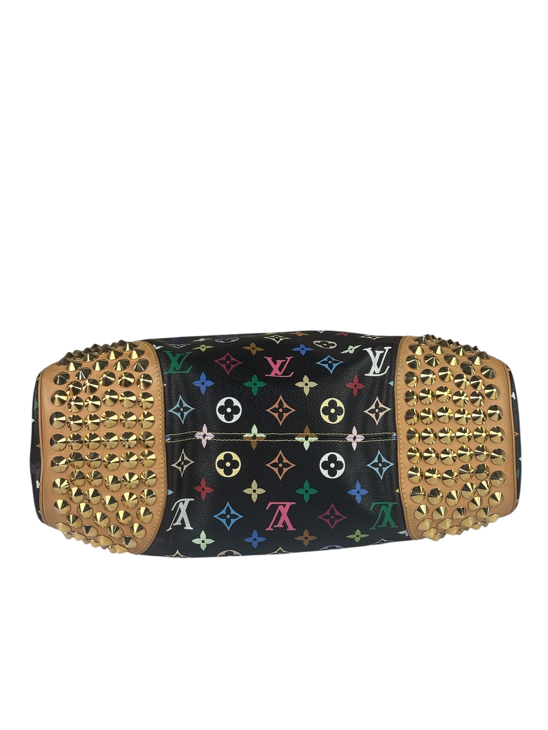 Louis Vuitton x Takashi Murukami Black Monogram Chrissie MM