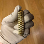 Fendi Gold Plated Rectangular Champagne Dial