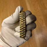 Fendi Gold Plated Rectangular Champagne Dial