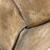 Bottega Veneta Brown Suede Maxi Intrecciato Arco Tote