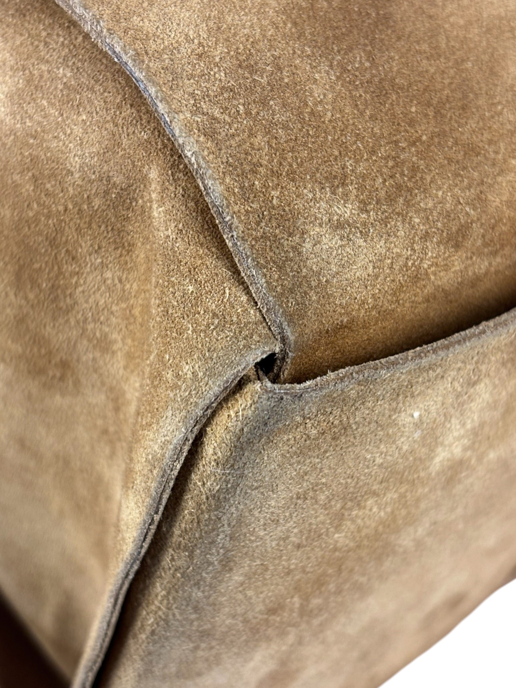Bottega Veneta Brown Suede Maxi Intrecciato Arco Tote