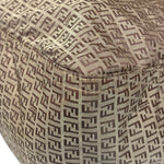 Fendi Brown Leather Trim Zucca Mamma Forever Baguette