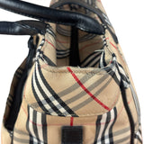 Burberry Vintage Blue Label Nova Check Multi-Pocket Nylon Tote Bag
