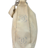 Chanel Light Washed Denim CC Canvas Logo Shoulder Bag 2002