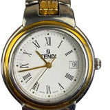 Fendi 2tone White Roman Numeral Dial