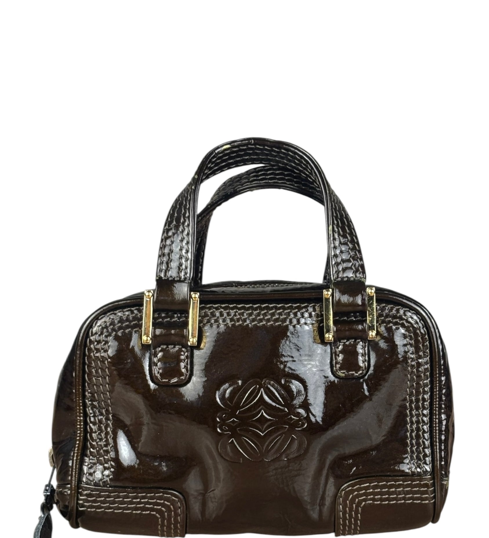 Loewe Patent Leather Micro Amazona Mini Bag