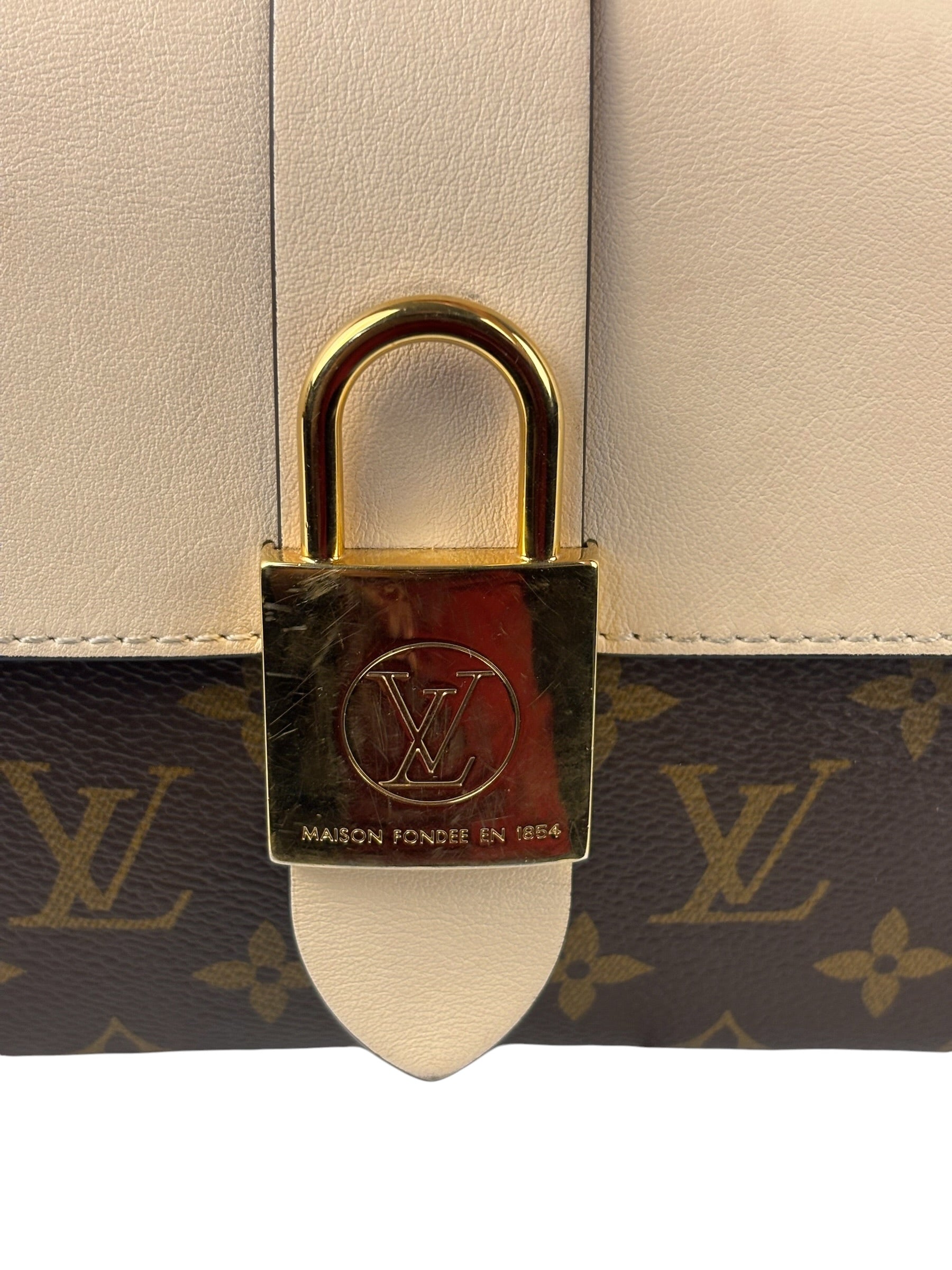 Louis Vuitton Monogram Locky BB Handbag Cream/Brown