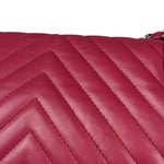 Chanel Pink Chevron Quilted Leather Medium Flap Bag 2018