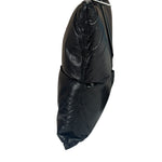 Bottega Veneta Black Leather Maxi Intrecciato Padded Pouch