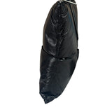 Bottega Veneta Black Leather Maxi Intrecciato Padded Pouch