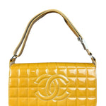 Chanel Vintage East West Patent Flap Bag