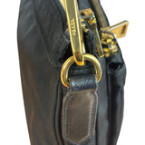 Prada Black Tessuto Nylon Leather Trim Crossbody Shoulder Bag