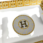 Hermes H Tiled Porcelain Ash Tray