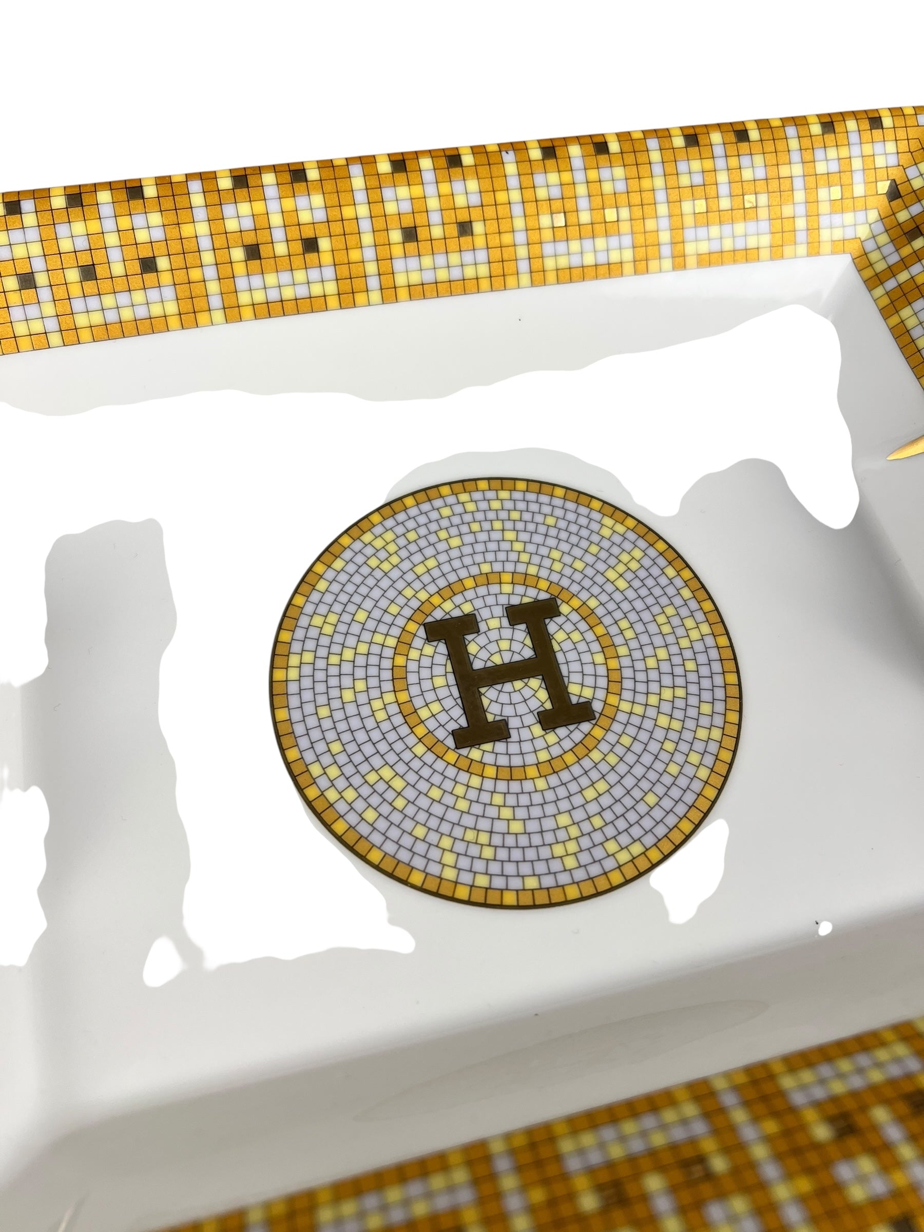 Hermes H Tiled Porcelain Ash Tray