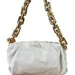 Bottega Veneta Cream Leather The Chain Pouch