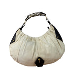 Saint Laurent White Canvas Mombasa Hobo Bag