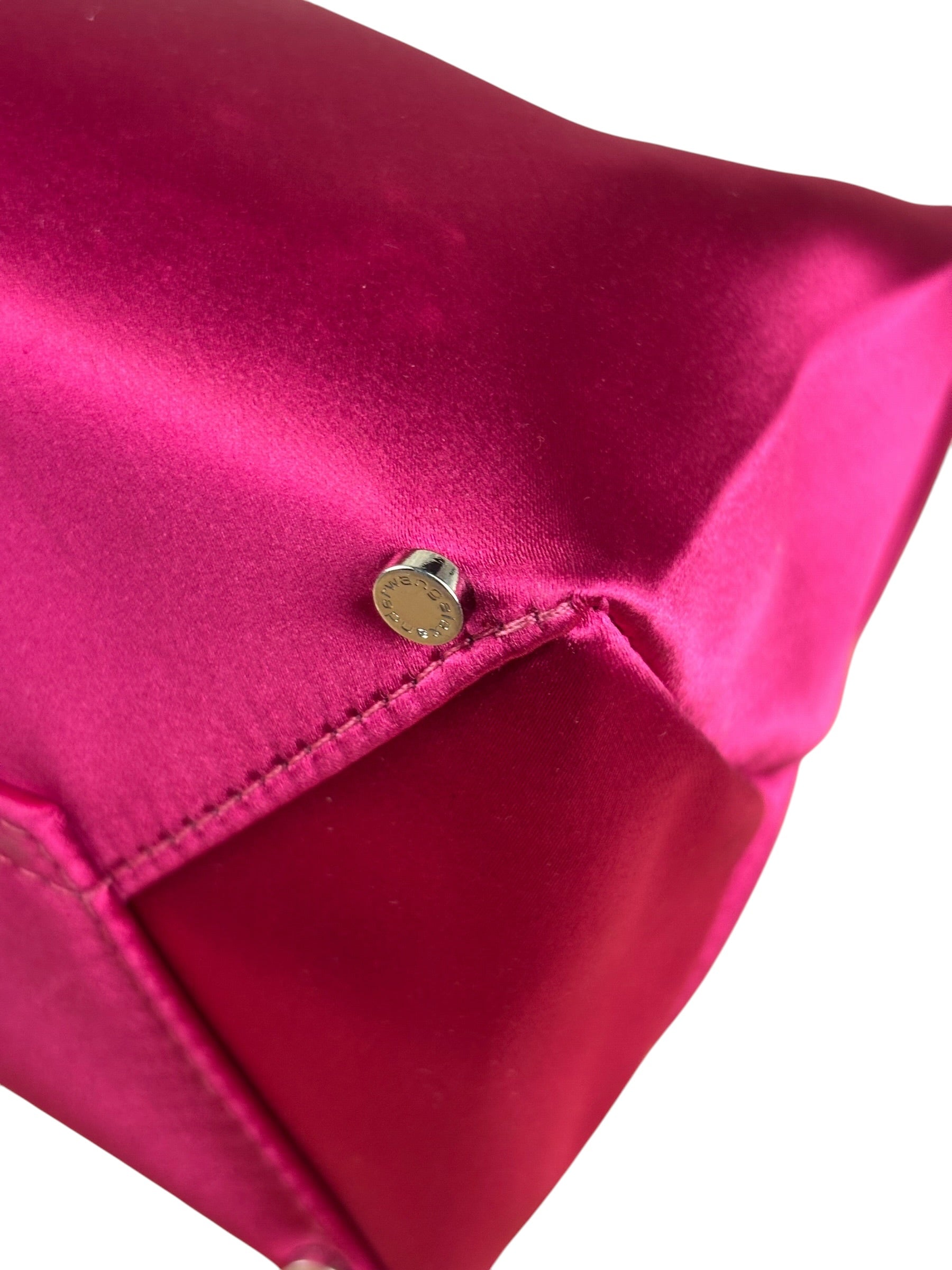 Alexander Wang Fuchsia Pink Satin Lunch Clutch