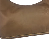 Prada Brown Nylon Pochette Shoulder Bag