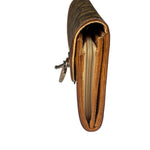 Christian Dior Brown Trotter Romantique Heart Long Wallet On Chain