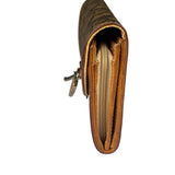 Christian Dior Brown Trotter Romantique Heart Long Wallet On Chain