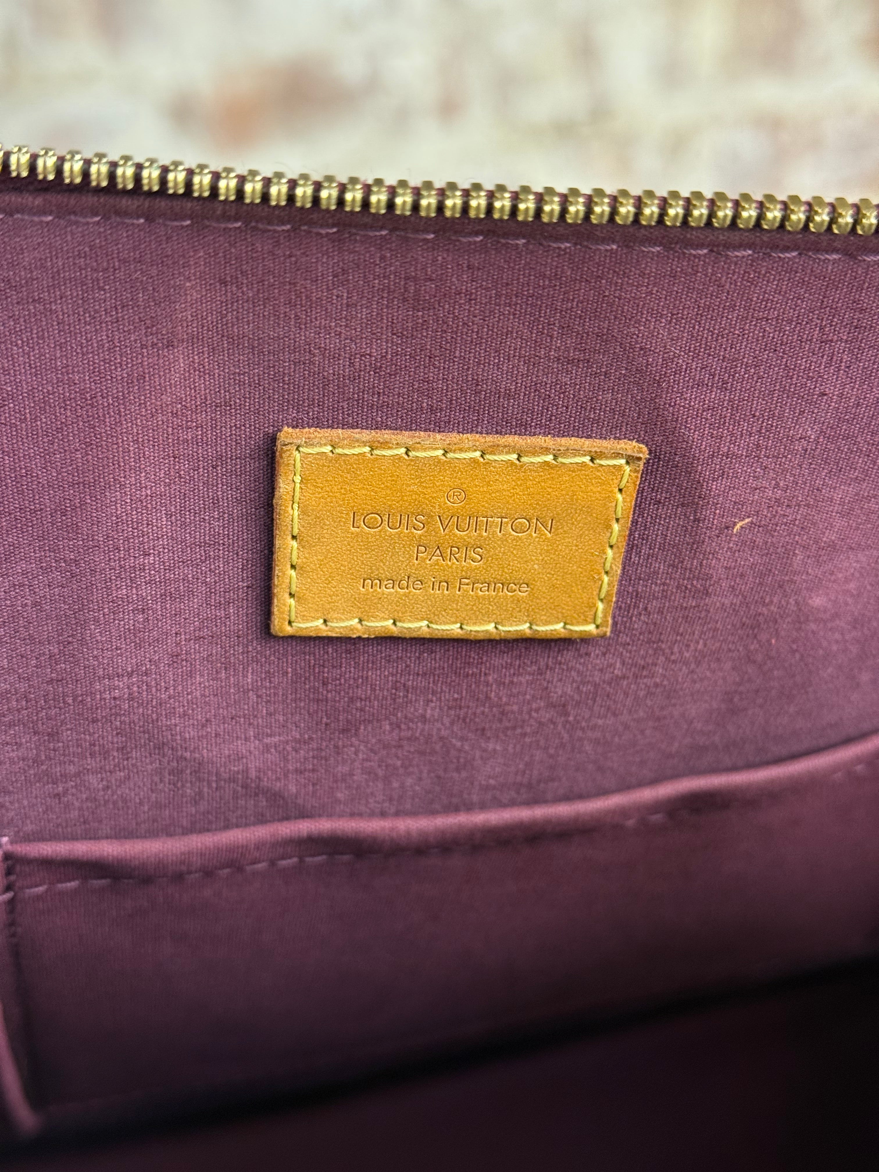 Louis Vuitton Monogram Vernis Alma GM Burgundy