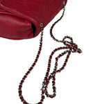 Chanel Red Quilted Leather CC Curvy Flap Bag 2015