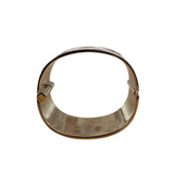 Chanel Pink/Gold Resin CC Wide Cuff