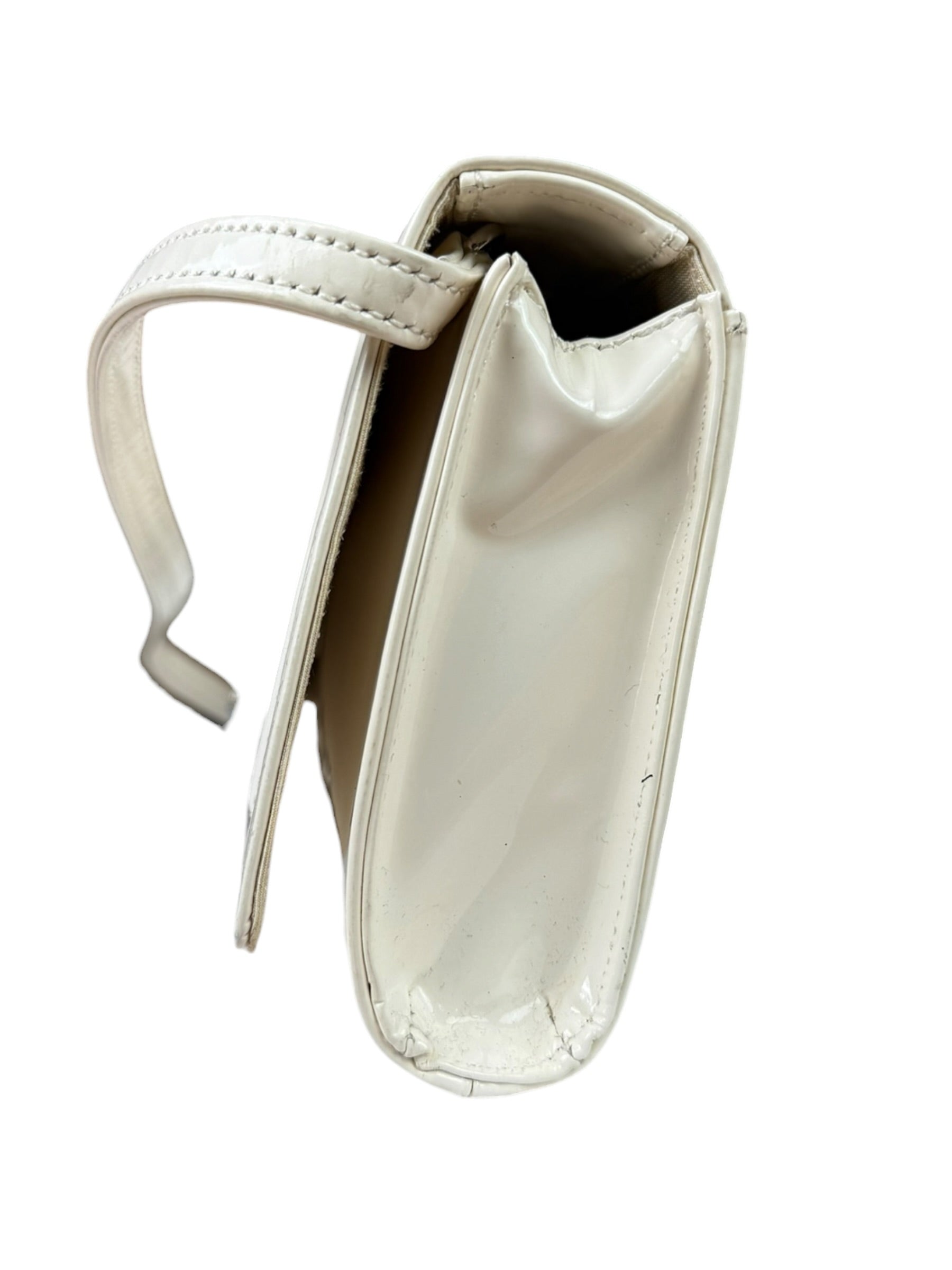 Jean Paul Gautier White Patent Leather Clutch Wallet