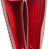 Christian Louboutin Panettone Bicolor Studded Long Zip Around Wallet