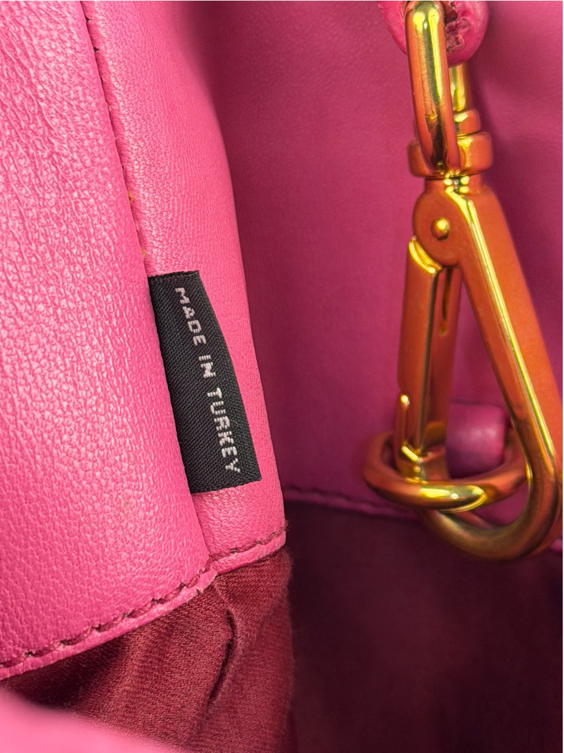 Miu Miu Pink Nappa Leather 2Way Tote Bag
