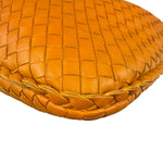 Bottega Veneta Orange Leather Intercciato Hobo Bag